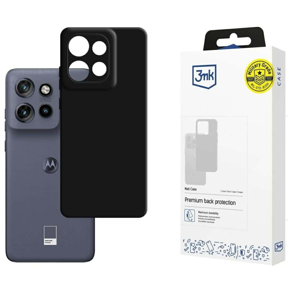 3MK Matt Case - θήκη για Motorola Edge 50 Neo - Μαύρο