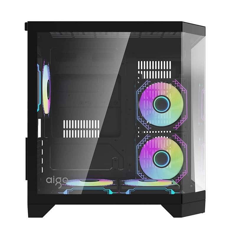 Darflash FT350 θήκη υπολογιστή + 5 ανεμιστήρες aRGB (μαύρο) 2