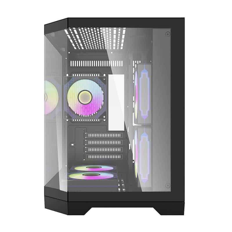 Darflash FT350 θήκη υπολογιστή + 5 ανεμιστήρες aRGB (μαύρο) 6