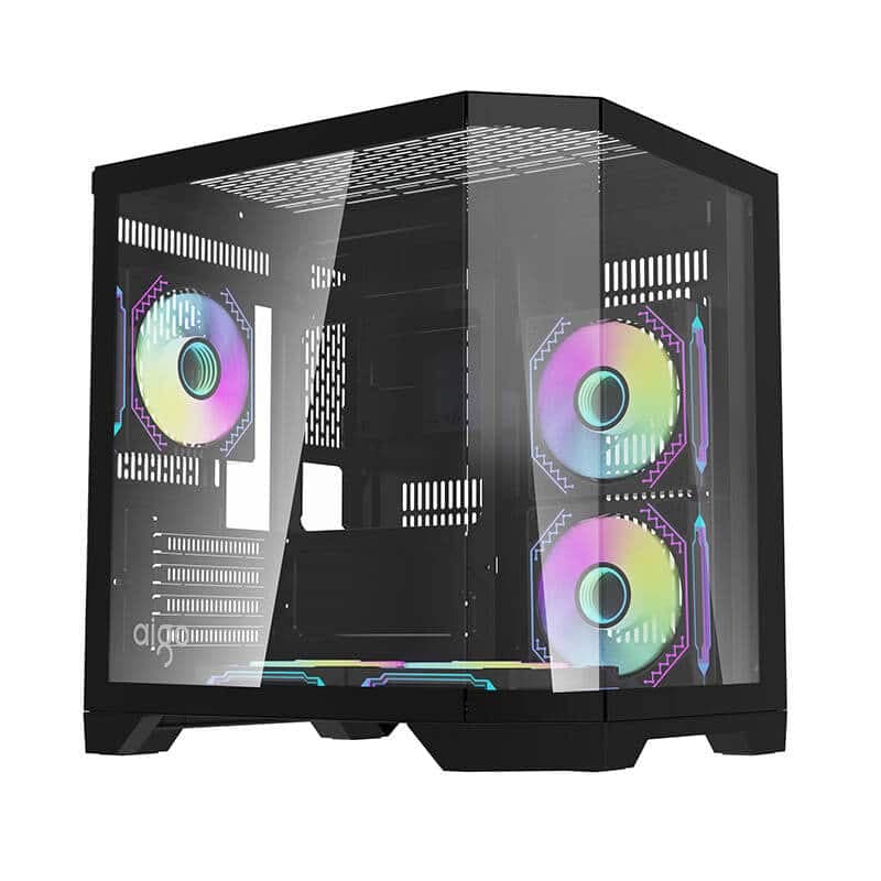 Darflash FT350 θήκη υπολογιστή + 5 ανεμιστήρες aRGB (μαύρο)