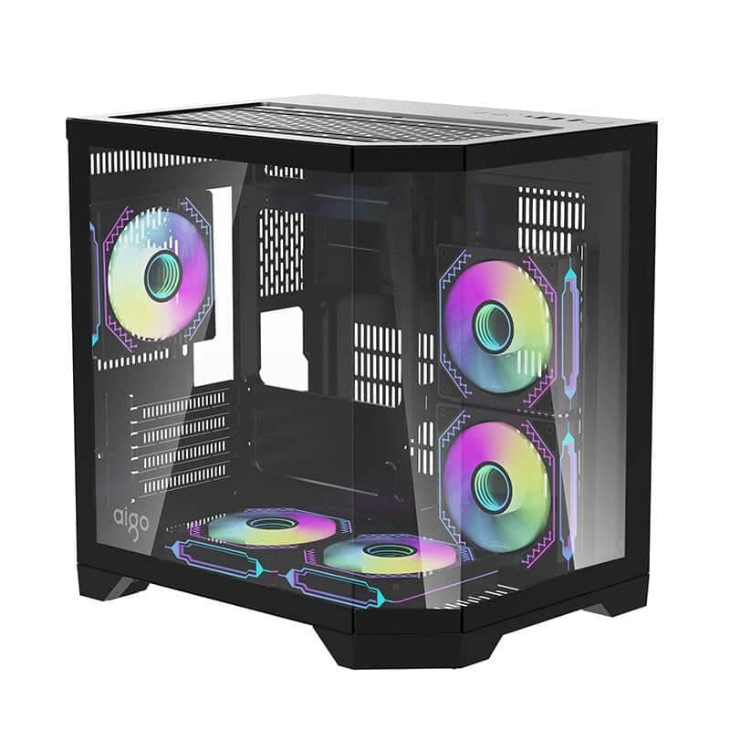 Darflash FT350 θήκη υπολογιστή + 5 ανεμιστήρες aRGB (μαύρο) 8