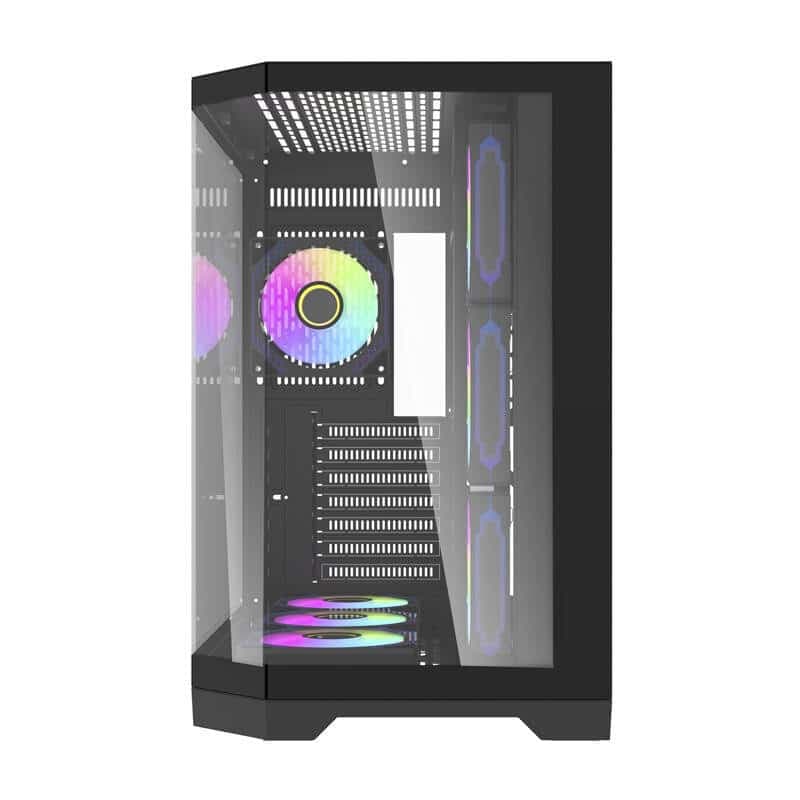Darflash FT418 PRO θήκη υπολογιστή + 7 ανεμιστήρες aRGB (μαύρο) 4