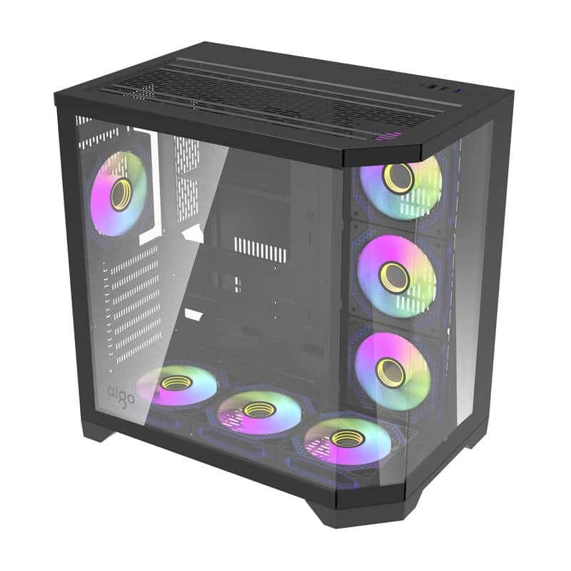 Darflash FT418 PRO θήκη υπολογιστή + 7 ανεμιστήρες aRGB (μαύρο) 8