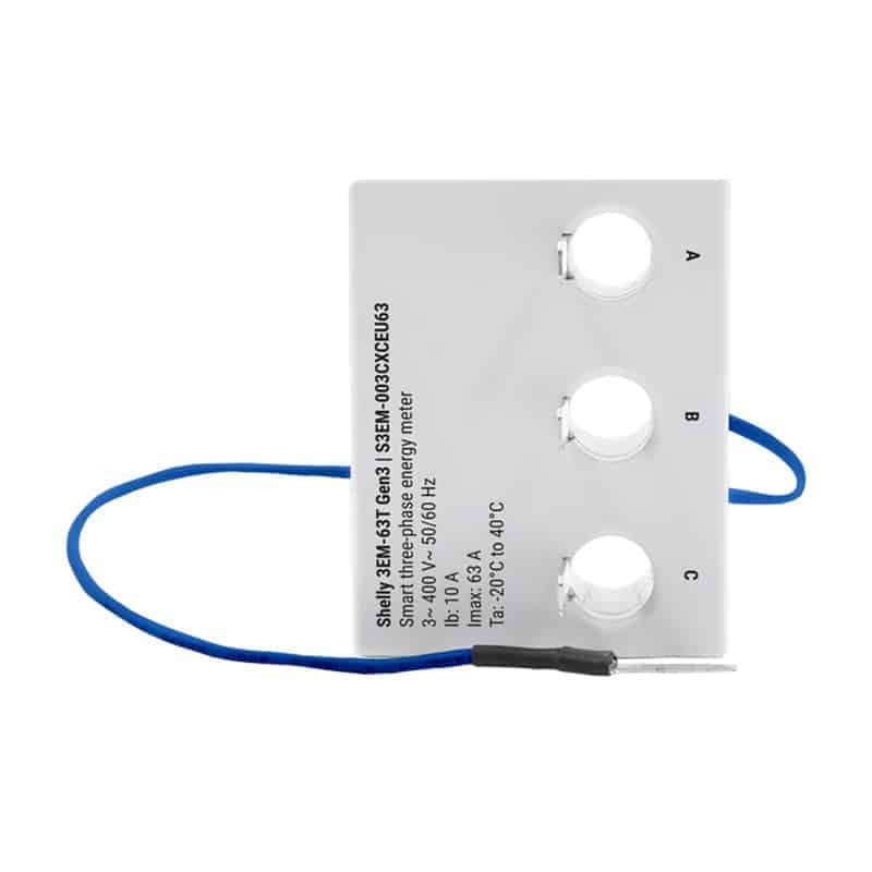 Shelly 3EM-63T Gen3 μετρητής ενέργειας WiFi 1/3 καναλιών (επίπεδος ακροδέκτης) 2