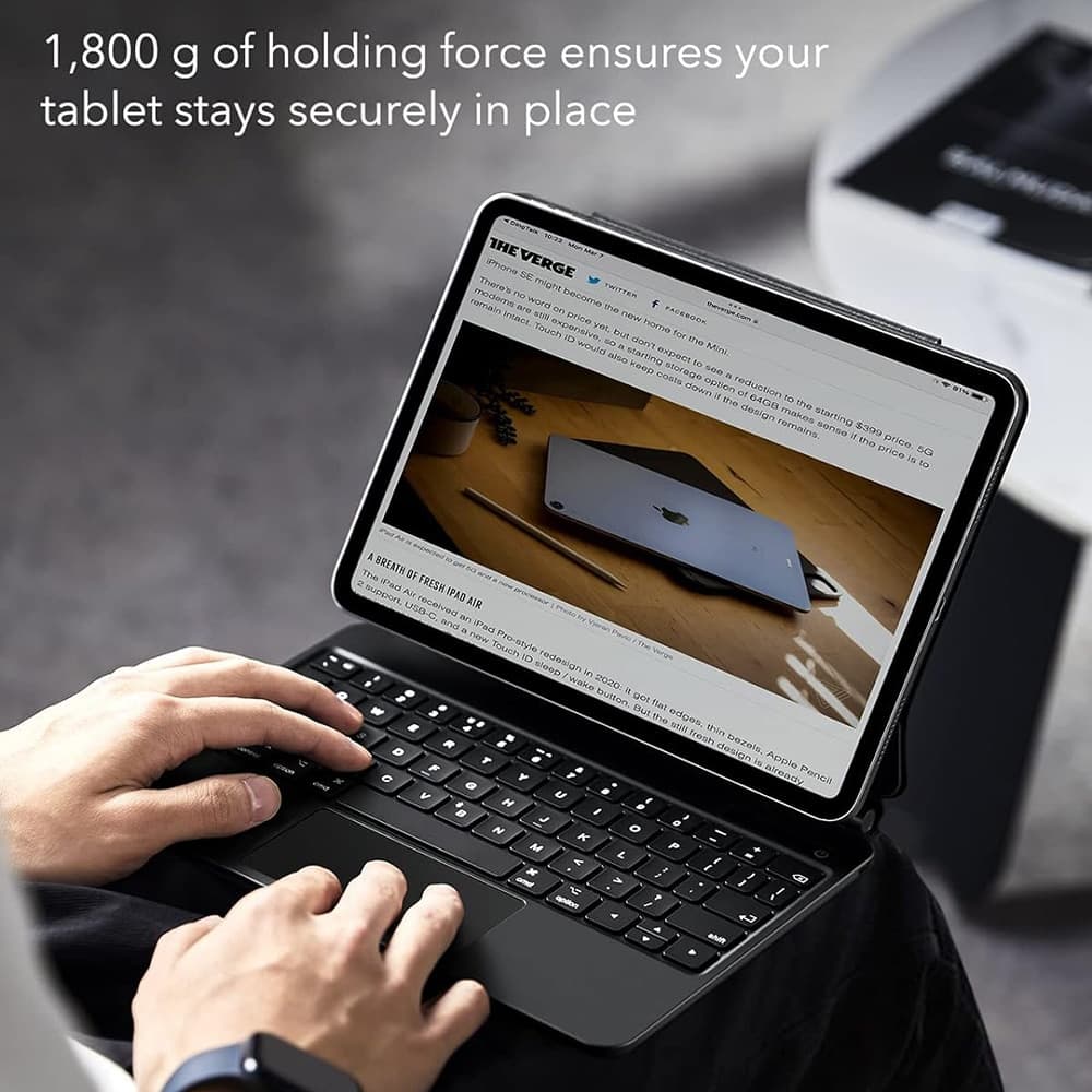 ESR Rebound Magnetic Keyboard - θήκη για Apple iPad (2022) / (2025) - Μαύρο 3