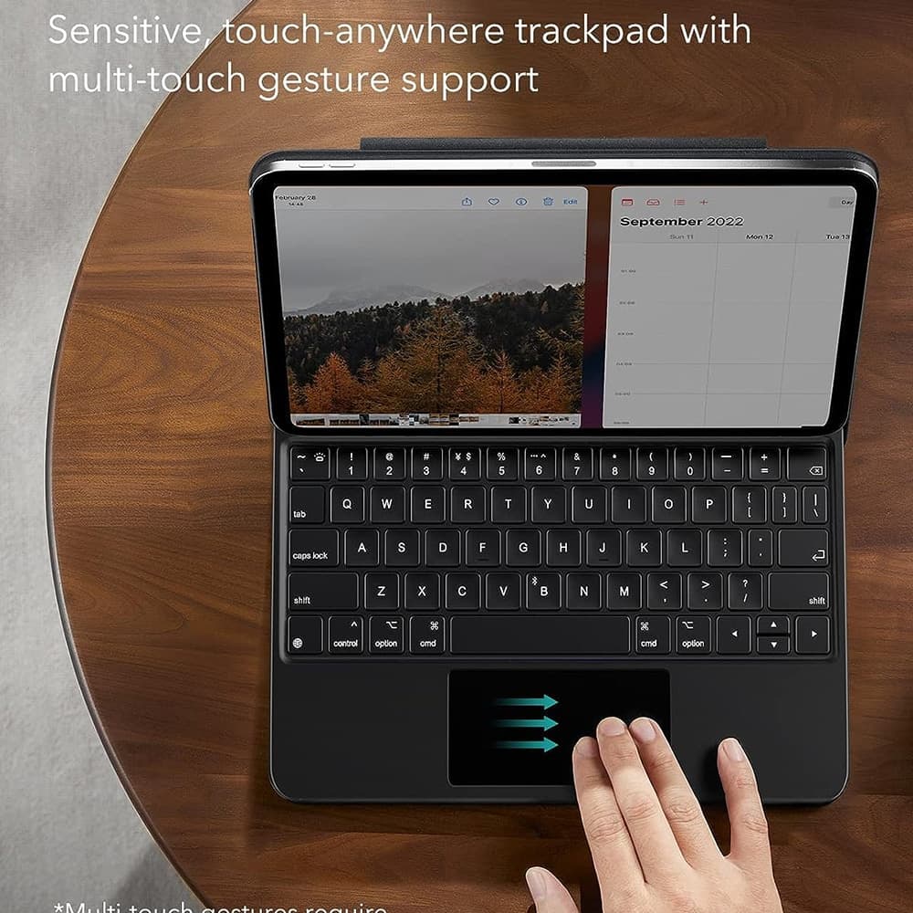ESR Rebound Magnetic Keyboard - θήκη για Apple iPad (2022) / (2025) - Μαύρο 6