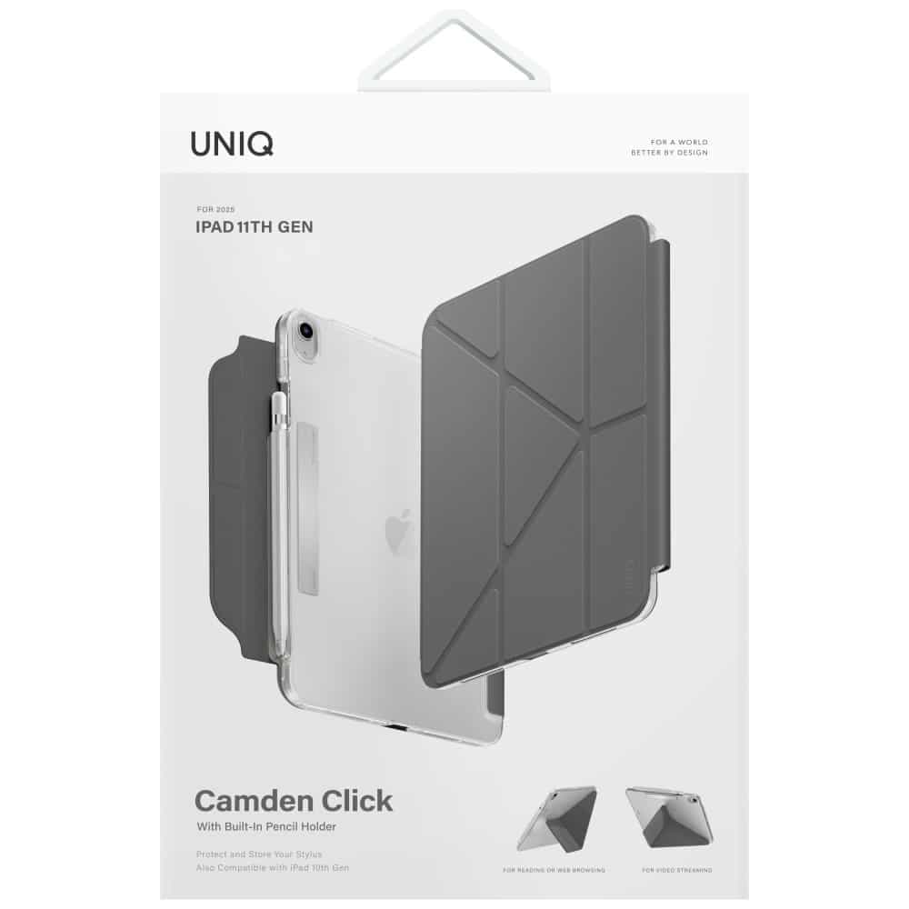 Θήκη UNIQ Camden Click για iPad 11" A16 (2025) / iPad 10.9" 10 γενιάς (2022) γκρι 7