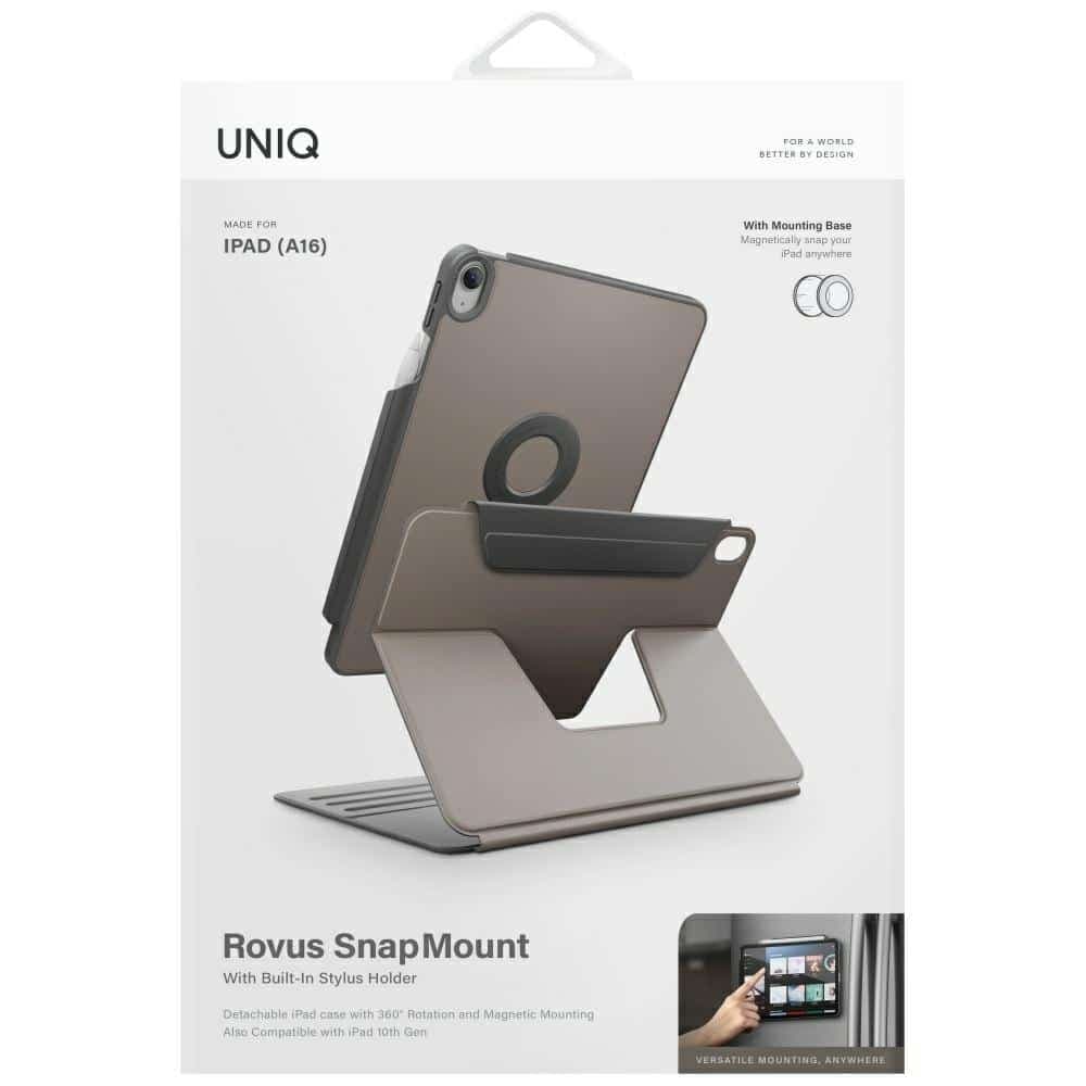 Θήκη UNIQ Rovus Snapmount Magnetic 360 Περιστρεφόμενη Αποσπώμενη για iPad 11" A16 (2025) / iPad 10.9" 10 10