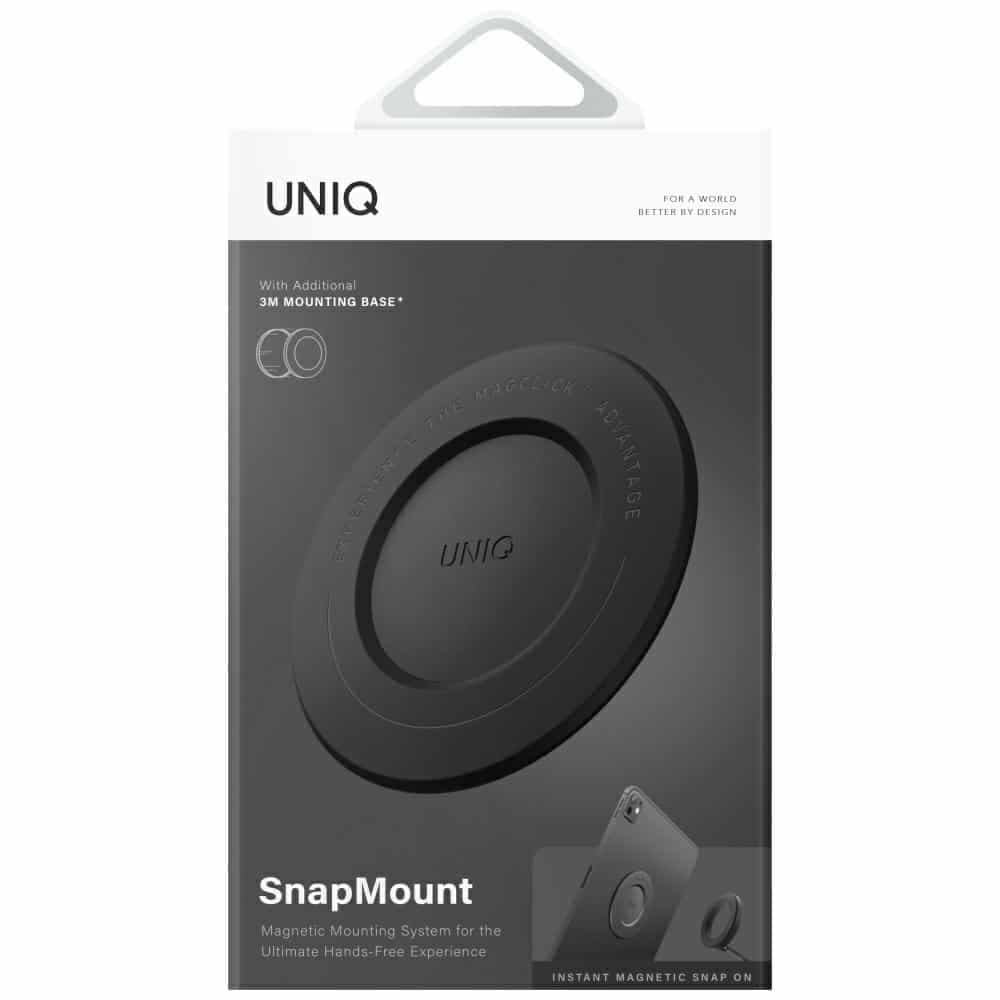 Μαγνητική βάση UNIQ SnapMount αυτοκόλλητη μαύρη 6