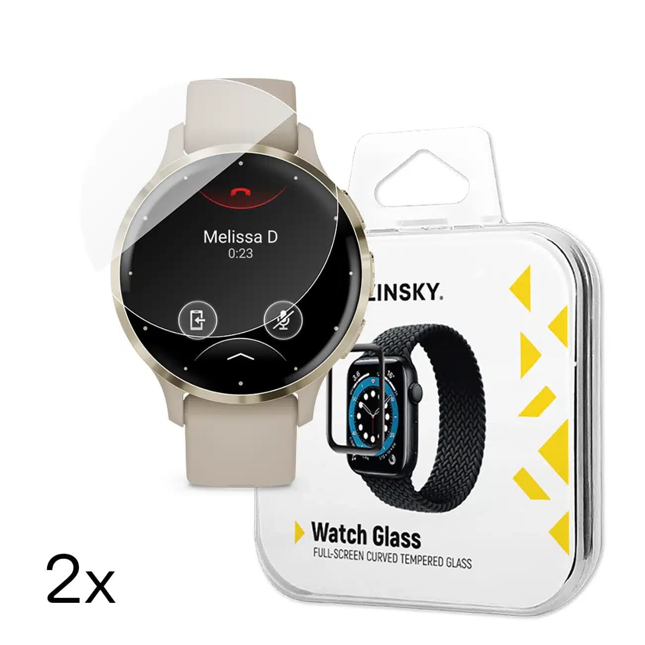 Wozinsky Full Glue Tempered Glass για Garmin Venu 3S 41mm (2 τεμ.)