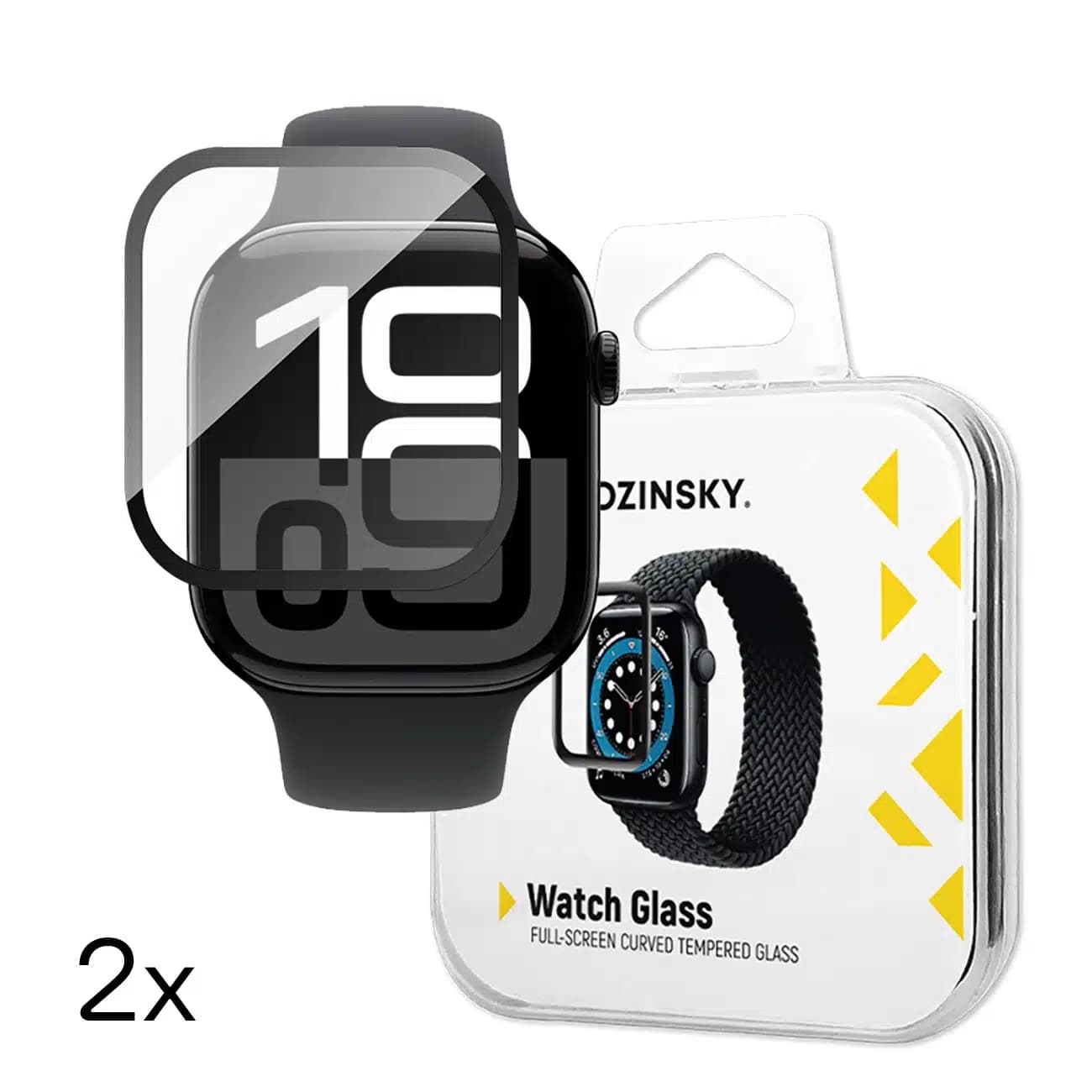 Wozinsky Full Glue Tempered Glass για Apple Watch 46mm (2 τεμ.)