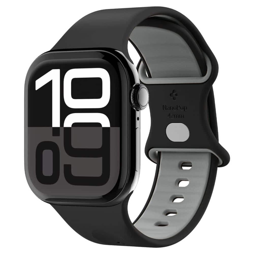 Spigen - Nano Pop - Apple Watch 1/2/3/4/5/6/7/8/9/10/SE/SE 2 (38/40/41/42mm) - Μαύρο Σουσάμι