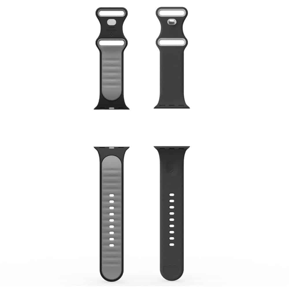 Spigen - Nano Pop - Apple Watch 1/2/3/4/5/6/7/8/9/10/SE/SE 2 (38/40/41/42mm) - Μαύρο Σουσάμι 7