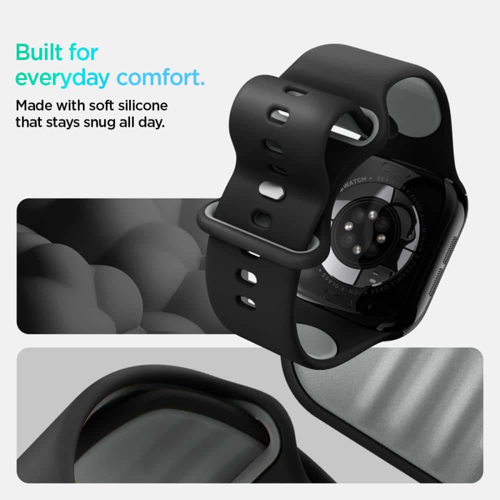 Spigen - Nano Pop - Apple Watch 1/2/3/4/5/6/7/8/9/10/SE/SE 2 (38/40/41/42mm) - Μαύρο Σουσάμι 10