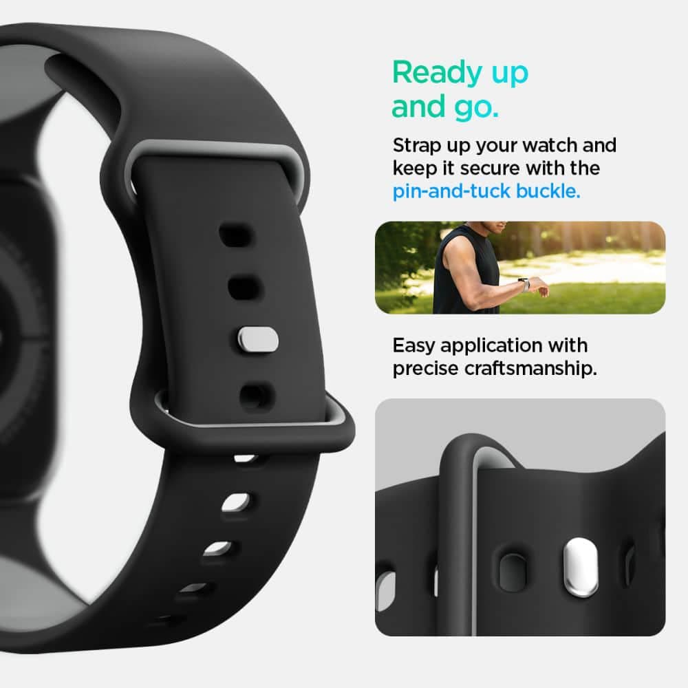Spigen - Nano Pop - Apple Watch 1/2/3/4/5/6/7/8/9/10/SE/SE 2 (38/40/41/42mm) - Μαύρο Σουσάμι 11