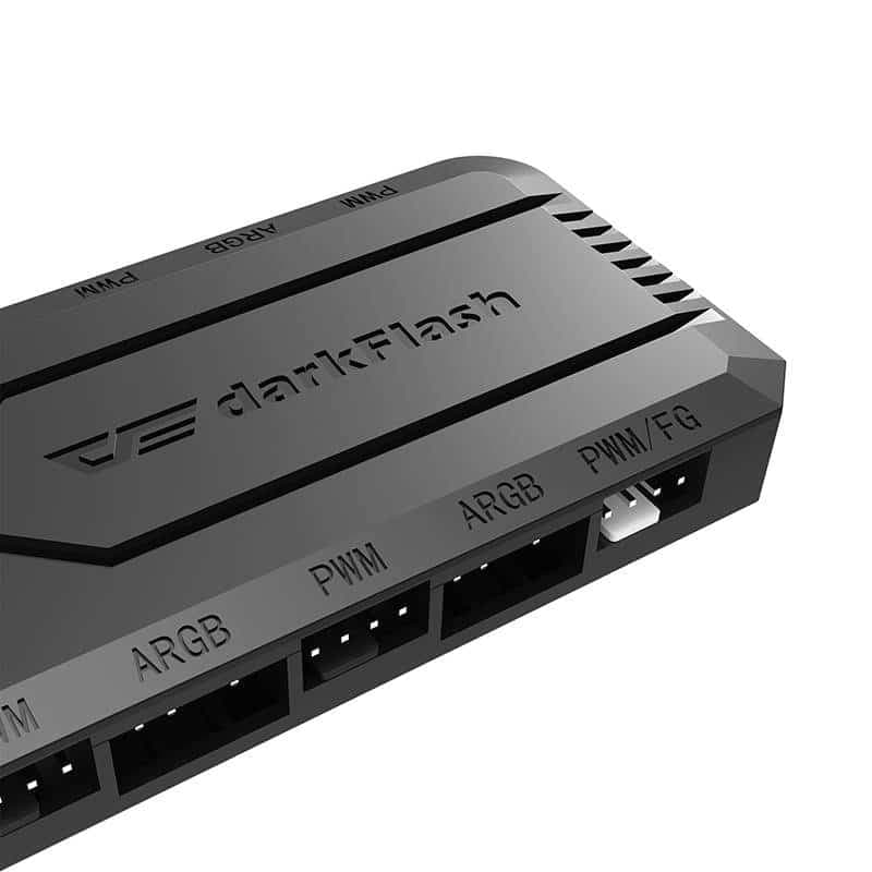 Darkflash Μονάδα ελέγχου ανεμιστήρα RC2 RGB PWM (Μαύρο) 8