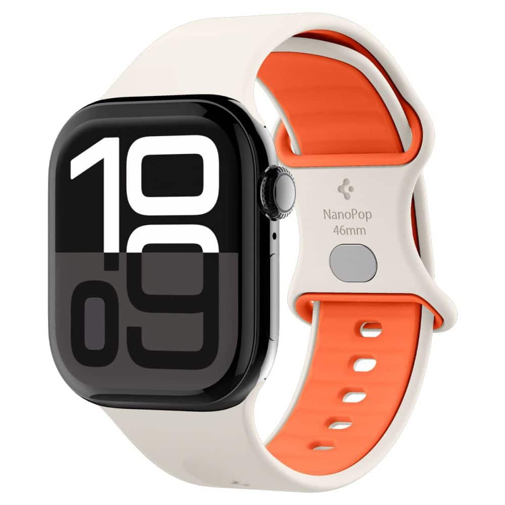 Spigen - Nano Pop - Apple Watch 1/2/3/4/5/6/7/8/9/10/SE/SE 2 (38/40/41/42mm) - Πορτοκαλί Μπεζ