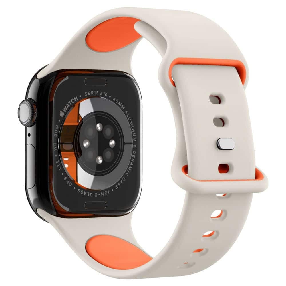 Spigen - Nano Pop - Apple Watch 1/2/3/4/5/6/7/8/9/10/SE/SE 2 (38/40/41/42mm) - Πορτοκαλί Μπεζ 2