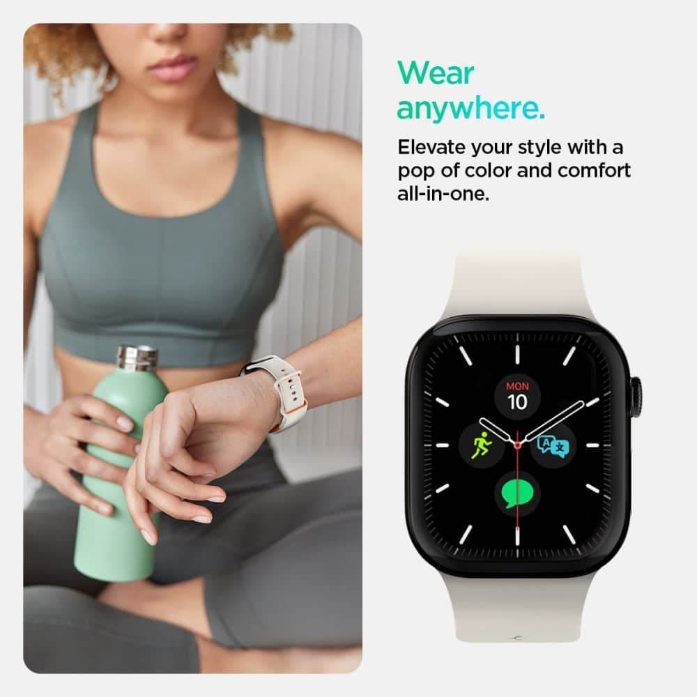 Spigen - Nano Pop - Apple Watch 1/2/3/4/5/6/7/8/9/10/SE/SE 2 (38/40/41/42mm) - Πορτοκαλί Μπεζ 10