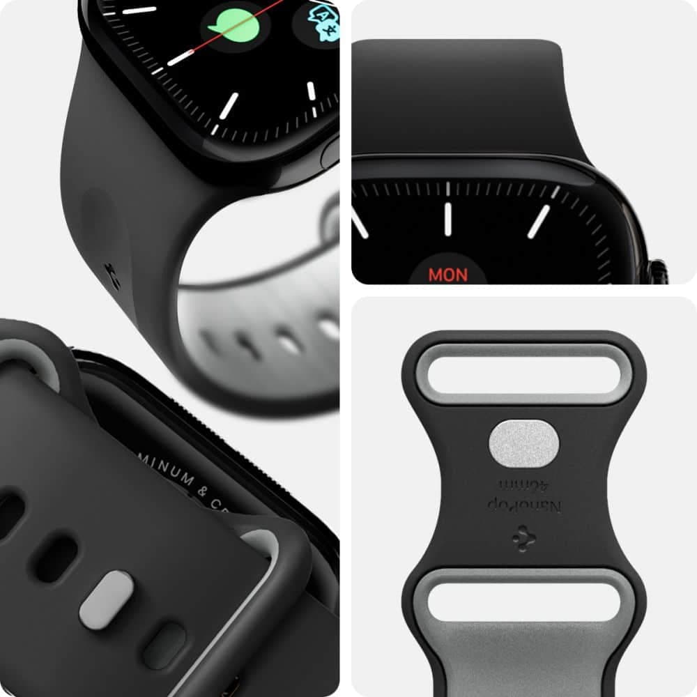Spigen - Nano Pop - Apple Watch 1/2/3/4/5/6/7/8/9/10/SE/SE 2/Ultra/Ultra 2 (42/44/45/46/49mm) - Μαύρο Σουσάμι 9