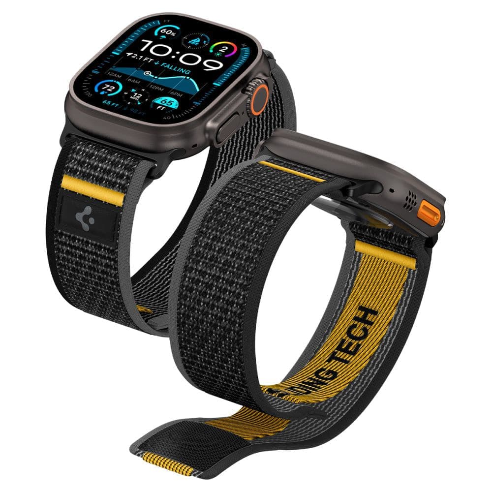 Spigen - Athlex Air - Apple Watch 6 / 7 / 8 / 9 / 10 / SE / SE 2 / Ultra / Ultra 2 (44/45/46/49mm) - Active Μαύρο