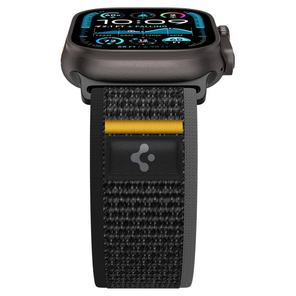 Spigen - Athlex Air - Apple Watch 6 / 7 / 8 / 9 / 10 / SE / SE 2 / Ultra / Ultra 2 (44/45/46/49mm) - Active Μαύρο 7