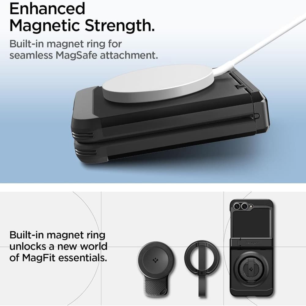 Spigen Tough Armor Pro - θήκη για Samsung Galaxy Z Flip6 / Flip7 FE - Μαύρο 7