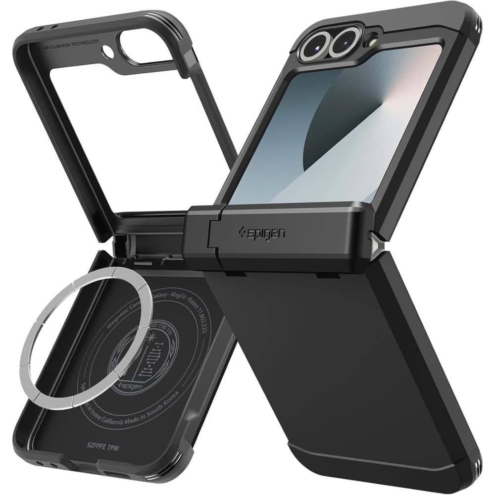 Spigen Tough Armor Pro - θήκη για Samsung Galaxy Z Flip6 / Flip7 FE - Μαύρο