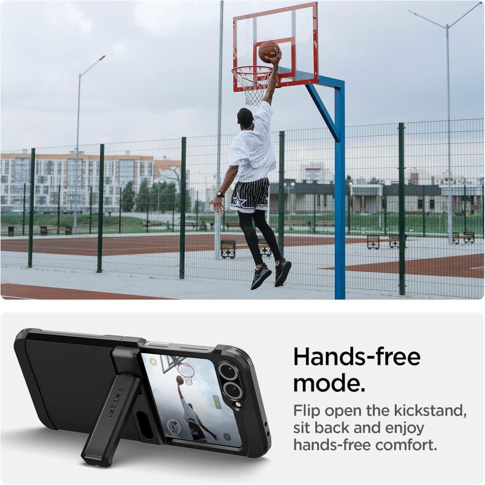 Spigen Tough Armor Pro - θήκη για Samsung Galaxy Z Flip6 / Flip7 FE - Μαύρο 6