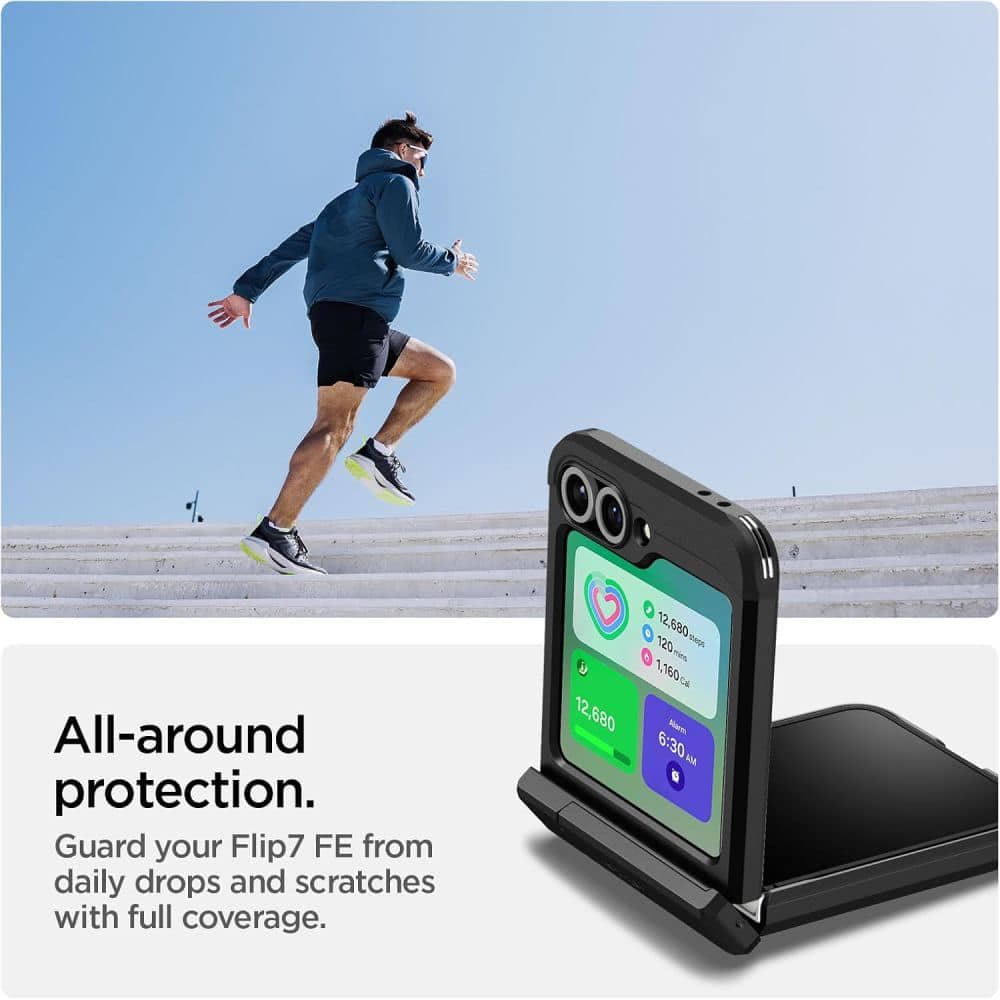 Spigen Tough Armor Pro - θήκη για Samsung Galaxy Z Flip6 / Flip7 FE - Μαύρο 3