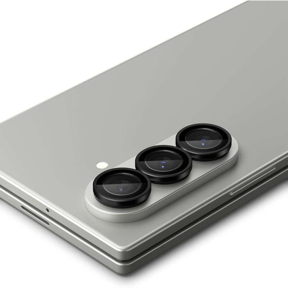 Spigen - Γυαλί Κάμερας Optik.tR EZ Fit Pro HD (συσκευασία 2 τεμαχίων) - Samsung Galaxy Z Fold7 - Μαύρο 6