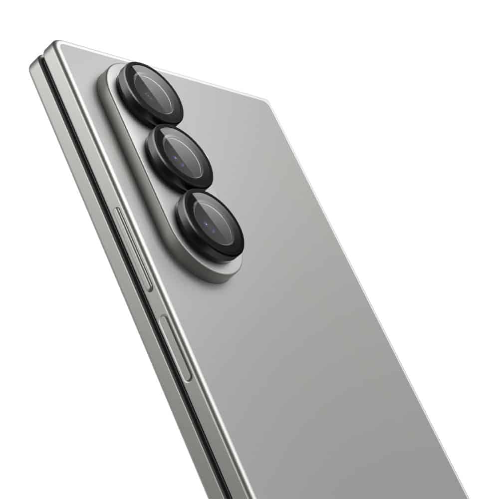 Spigen - Γυαλί Κάμερας Optik.tR EZ Fit Pro HD (συσκευασία 2 τεμαχίων) - Samsung Galaxy Z Fold7 - Μαύρο 4