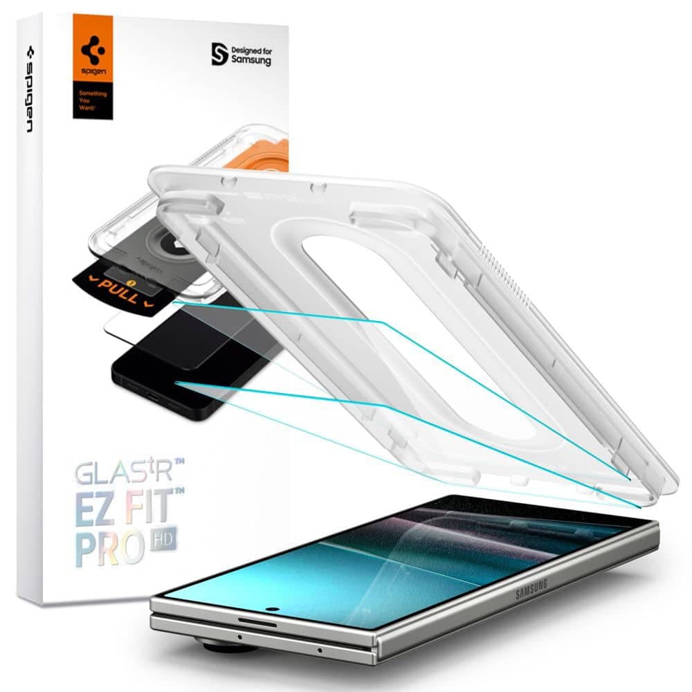 Spigen - Glas.tR EZ-FIT Pro HD (συσκευασία 2 τεμαχίων) - Samsung Galaxy Z Fold7 - Διαφανές
