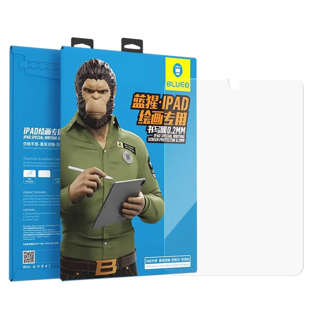 Blueo - Ειδικό προστατευτικό οθόνης με γραφή - iPad mini 6 (2021) / iPad mini 7 (2024) - Διαφανές