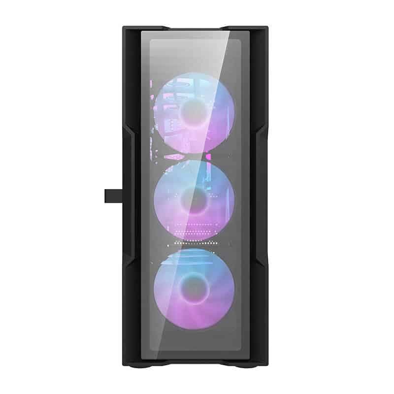 Darkflash DK431 Γυάλινη θήκη υπολογιστή (μαύρη) + 4 ανεμιστήρες RGB 5