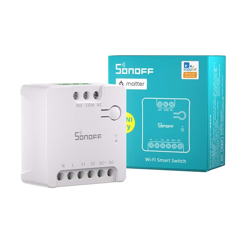SONOFF MINI-D Smart WiFi Matter Switch (AC/DC 12-48V, ξηρή επαφή) 6