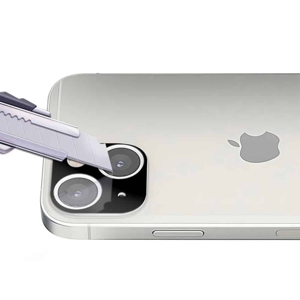 Techsuit - Πλήρες Γυαλί Κάμερας - iPhone 13 / 13 Mini - Μαύρο 5