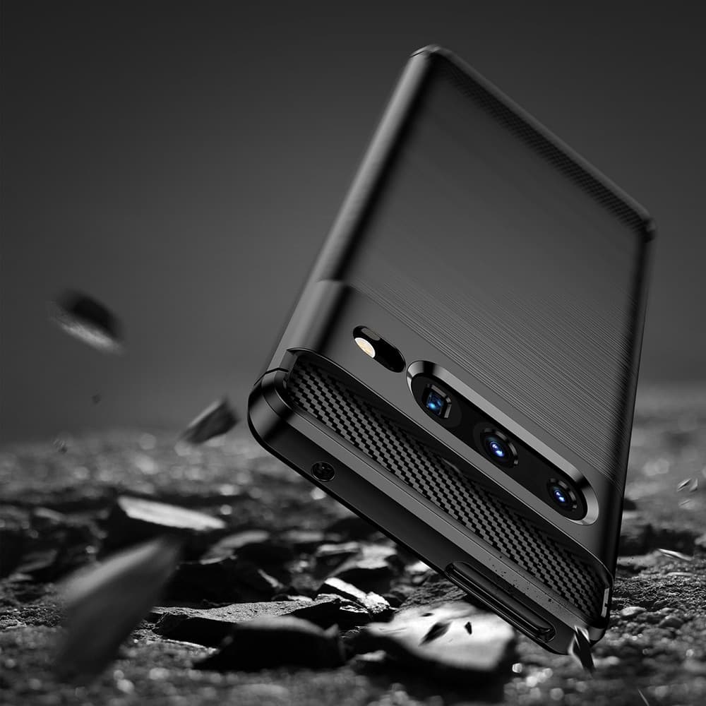 Techsuit Carbon Silicone - θήκη για Google Pixel 7 Pro - Μαύρο 6