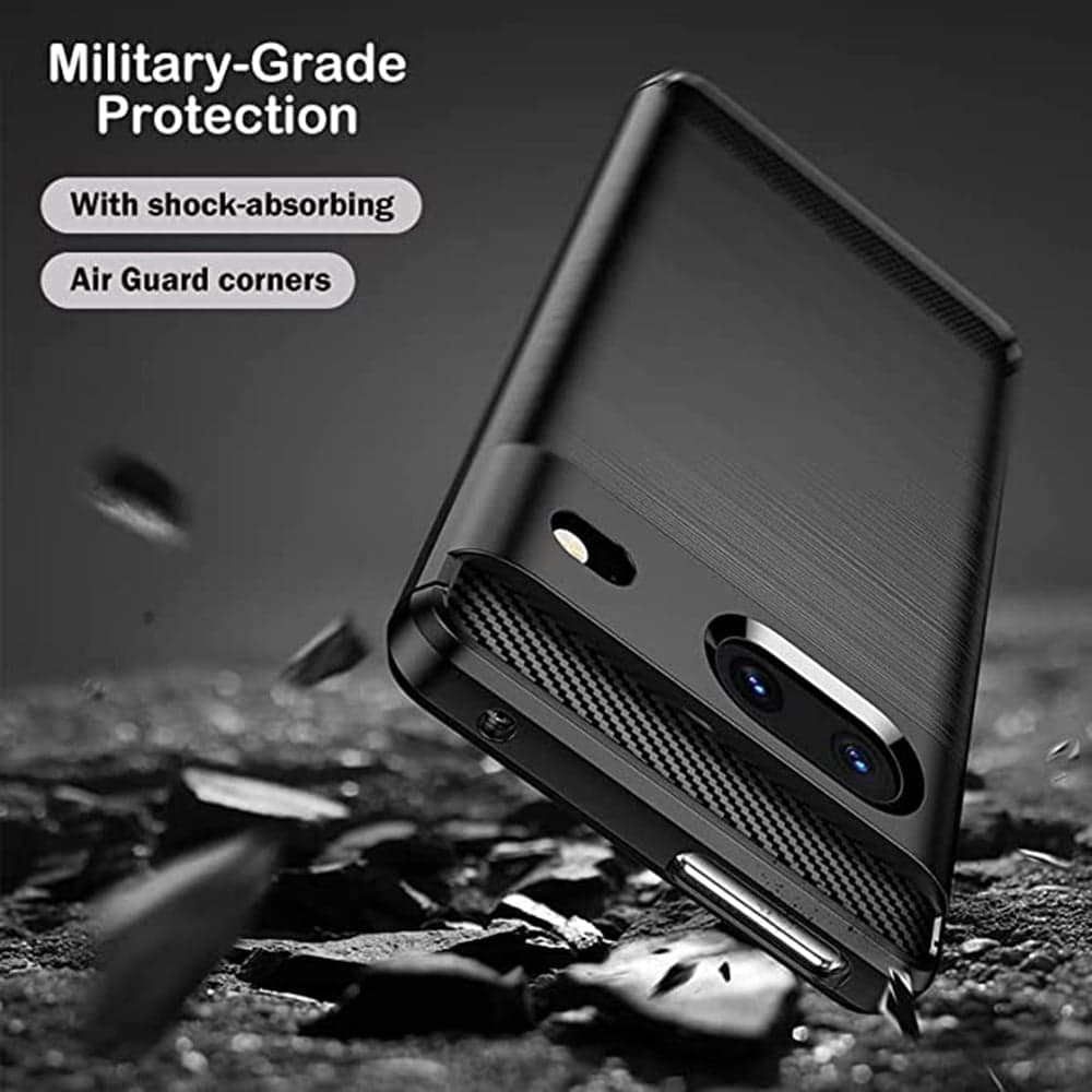Techsuit Carbon Silicone - θήκη για Google Pixel 7 - Μαύρο 3