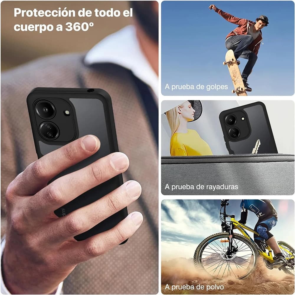 Techsuit ColorVerse 360 Series - θήκη για Xiaomi Redmi 13C - Μαύρο 5