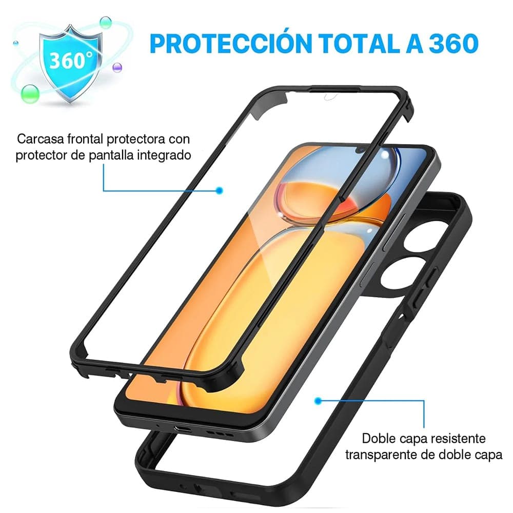 Techsuit ColorVerse 360 Series - θήκη για Xiaomi Redmi 13C - Μαύρο 2