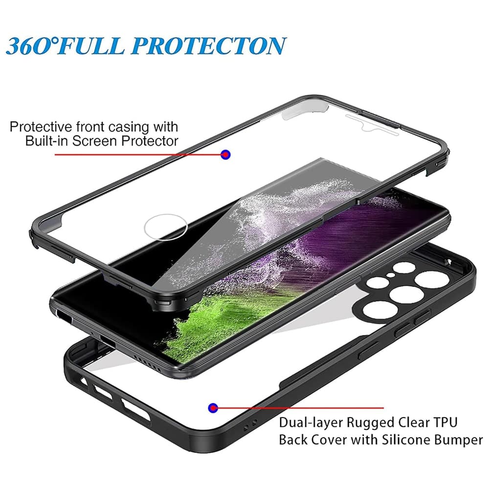 Techsuit ColorVerse 360 Series - θήκη για Samsung Galaxy S22 Ultra 5G - Μωβ 2