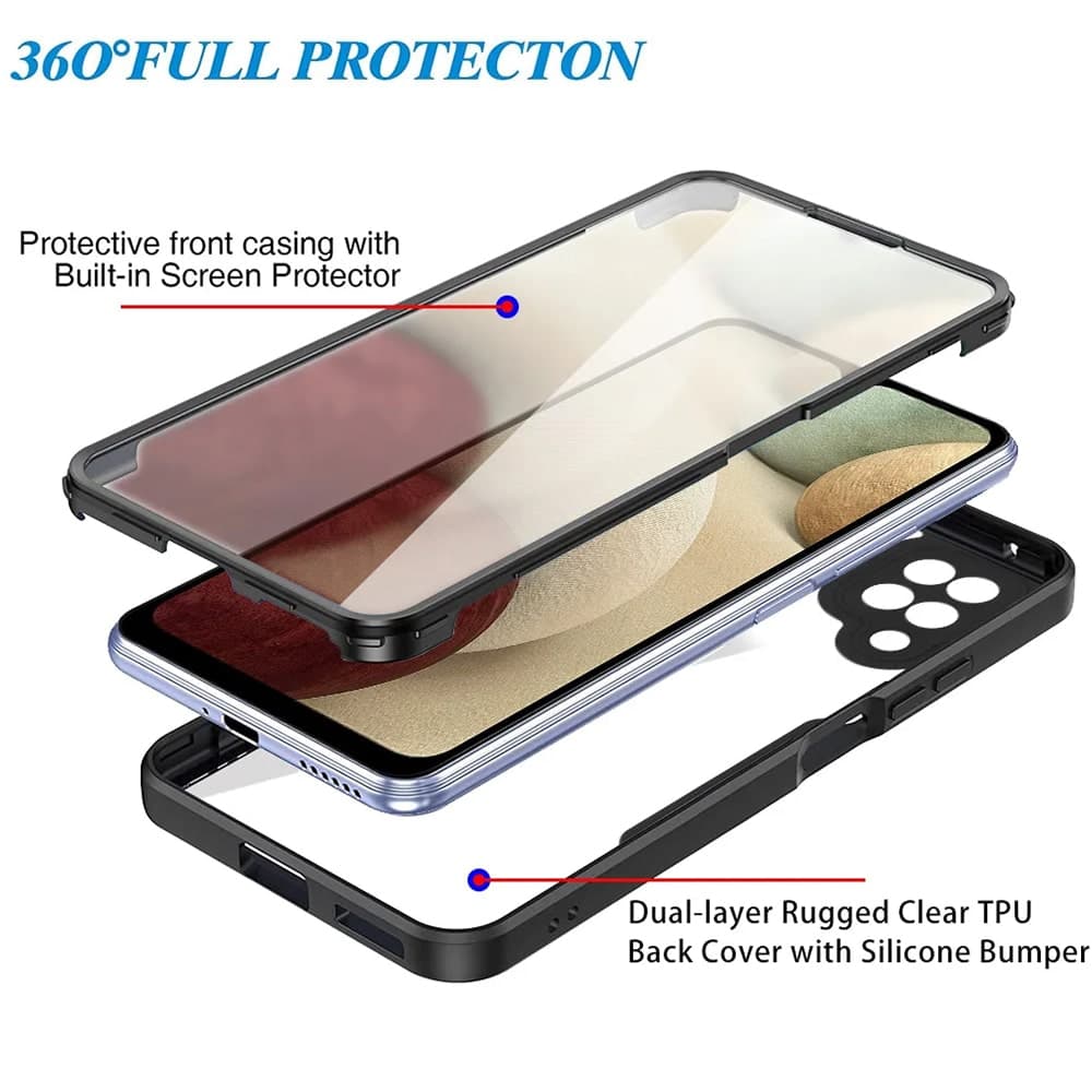Techsuit ColorVerse 360 - θήκη για Samsung Galaxy A12 - Διάφανο 3