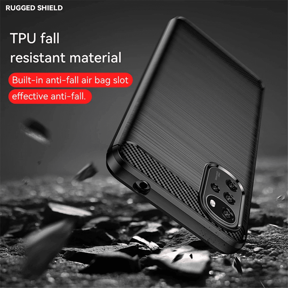 Techsuit Carbon Silicone - θήκη για Motorola Moto G22 - Μαύρο 3