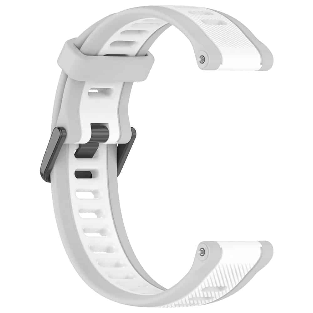 Techsuit - Watchband 20mm (W053) - Samsung Galaxy Watch 4/5/Active 2, Huawei Watch GT 3 (42mm)/GT 3 Pro (43mm) - White 2