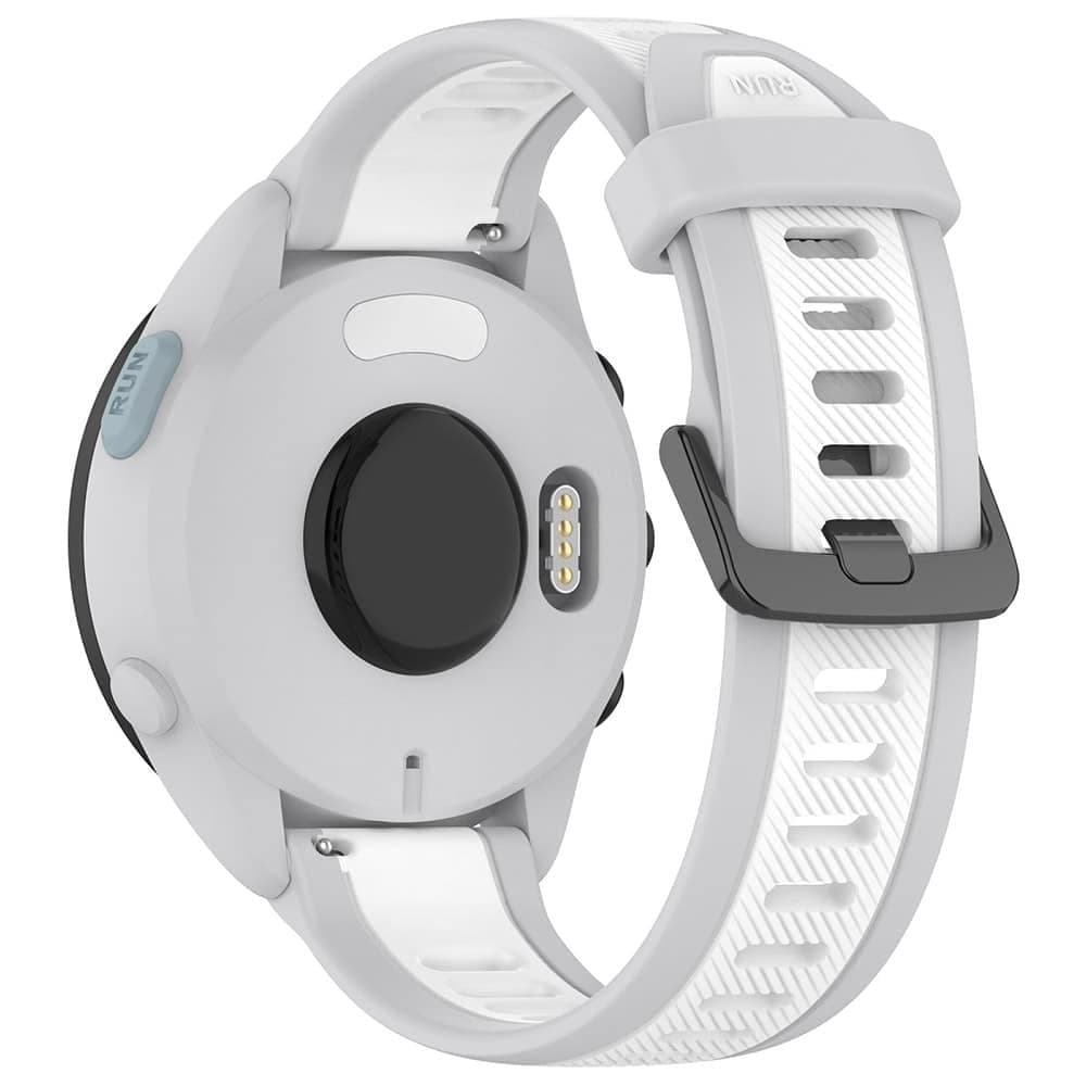 Techsuit - Watchband 18mm (W053) - Huawei Watch GT 4 (41mm)/W1/Honor Watch S1/Garmin Venu 2S/Vivoactive 4S - White 3