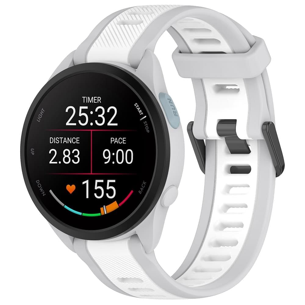Techsuit - Watchband 20mm (W053) - Samsung Galaxy Watch 4/5/Active 2, Huawei Watch GT 3 (42mm)/GT 3 Pro (43mm) - White 4