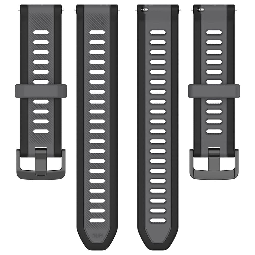 Techsuit - Watchband 18mm (W053) - Huawei Watch GT 4 (41mm)/W1/Honor Watch S1/Garmin Venu 2S/Vivoactive 4S - White 5