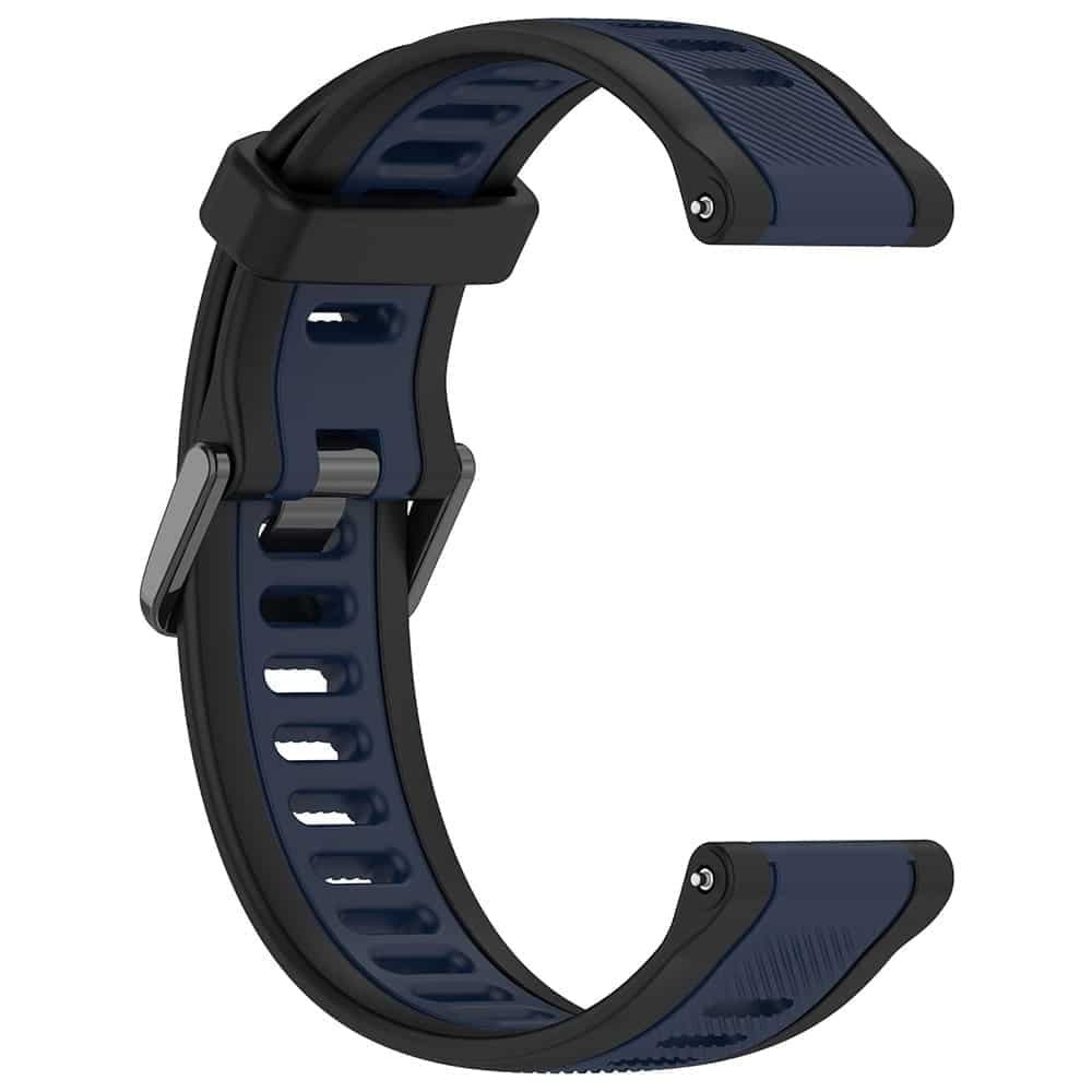 Techsuit - Watchband 18mm (W053) - Huawei Watch GT 4 (41mm)/W1/Honor Watch S1/Garmin Venu 2S/Vivoactive 4S - Dark Blue 2