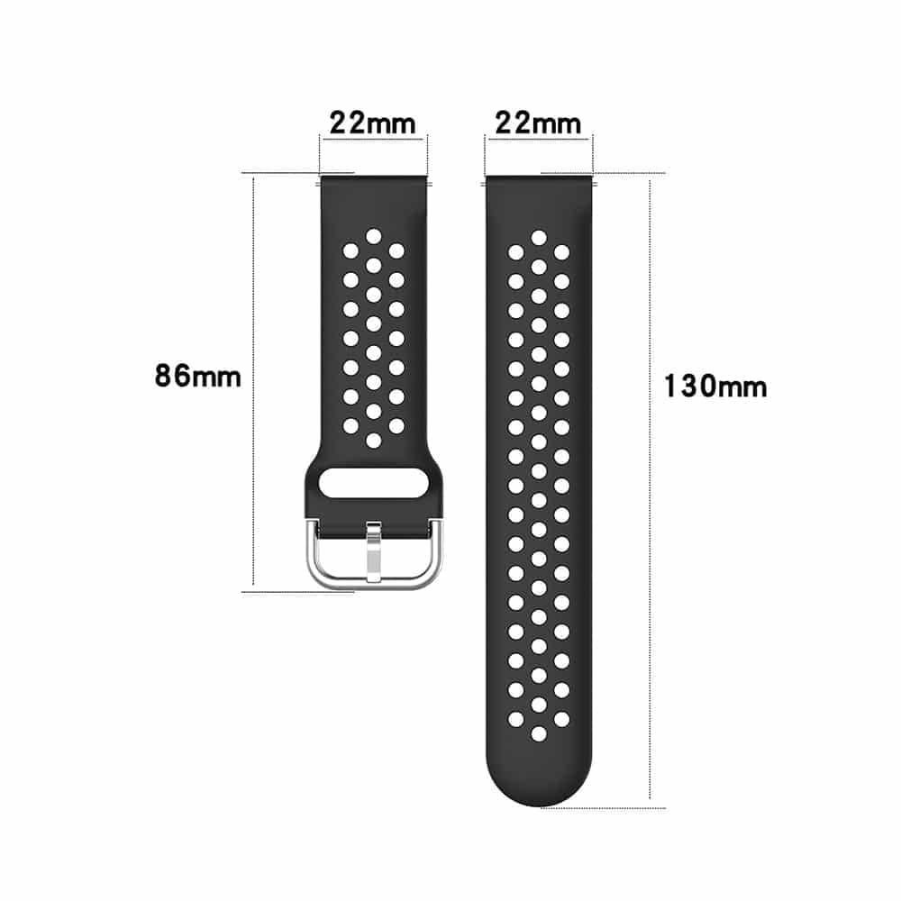 Techsuit - Watchband 22mm (W004) - Samsung Galaxy Watch (46mm)/Watch 3/Gear S3, Huawei Watch GT/GT 2/GT 3 (46mm) - Red 5